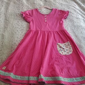 Wildflowers girls 10 pink short sleeve dress